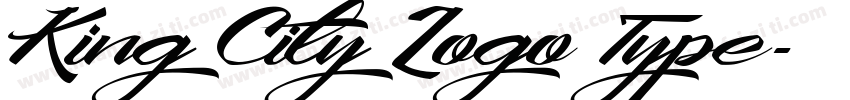 King City Logo Type字体转换